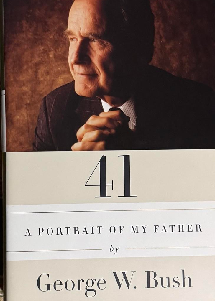 George HW Bush & George W Bush Dual Signed Book "41 - A Portrait Of My Father" - Premier Collectibles and JSA COA #03